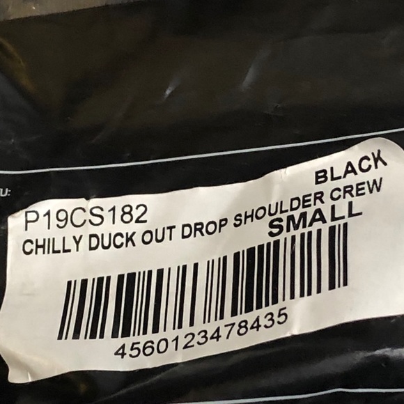 PALACE Skateboards Chilly Duck Black 2 Sided Mens Small Size Crewneck Sweatshirt - Picture 6 of 6